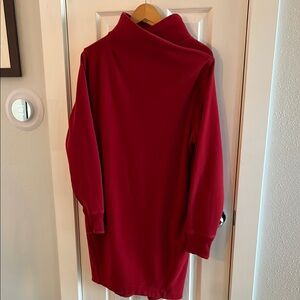 Athleta Red Long-Sleeve Dress